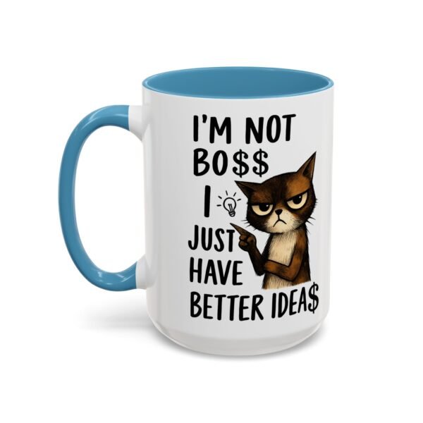 Sassy Cat Coffee Mug, Funny Pet Lover Gift, Boss-Like Humor, Unique Office Mug, Cat Owner Present