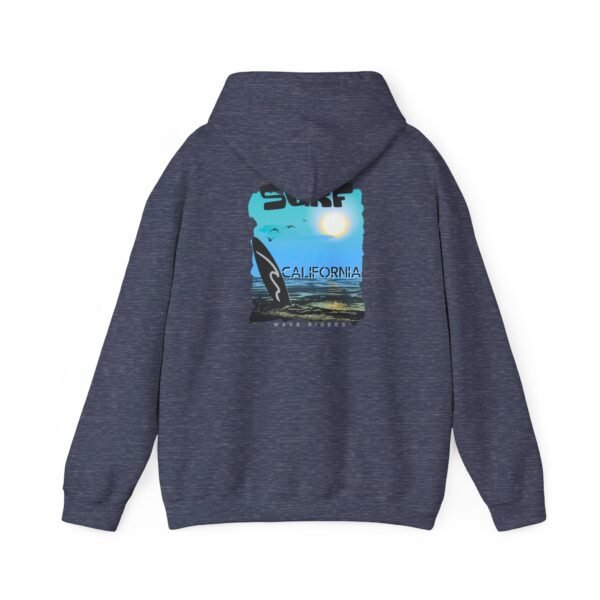 17891428147911570686_2048.jpeg Surf California Unisex Hoodie, Cozy Surfing Sweatshirt for Beach Lovers, Ideal for Summer, Gift for Surfers, Relaxed Casual Style