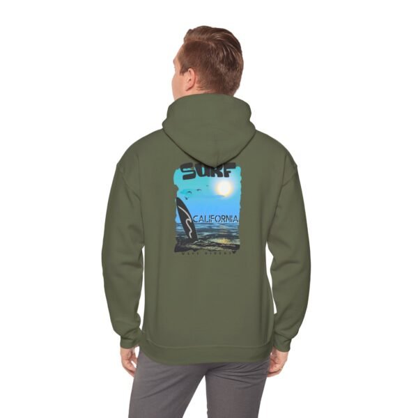 1789167605125530825_2048.jpeg California Surf Graphic Hoodie, Unisex Cozy Sweatshirt, Beach Vibe Apparel, Gift for Surfers, Casual Fashion Hoodie
