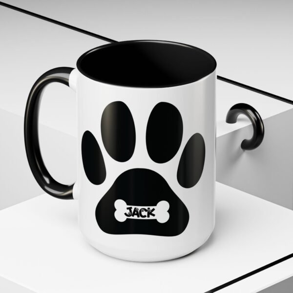 Personalized Coffee Mug, Dog Lover Gift, Personalized Pet Mug, Animal Lover Cup, Cute Paw Design Coffee Cup