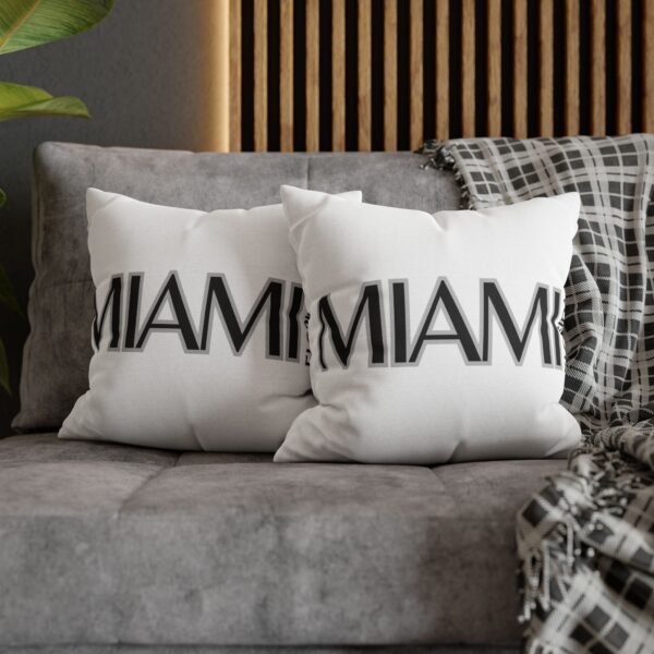 Miami Inspired Square Pillowcase, Decorative Throw Pillow, Home Decor, Modern Cushions, Beach Vibes, Gifts for Miami Lovers