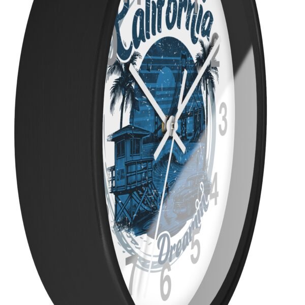 California Dreamin' Wall Clock - Coastal Decor, Home Office, Nautical Vibes, Gift for Beach Lovers, Unique Timepiece