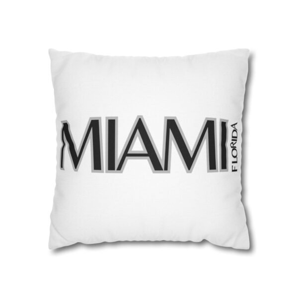 Miami Inspired Square Pillowcase, Decorative Throw Pillow, Home Decor, Modern Cushions, Beach Vibes, Gifts for Miami Lovers