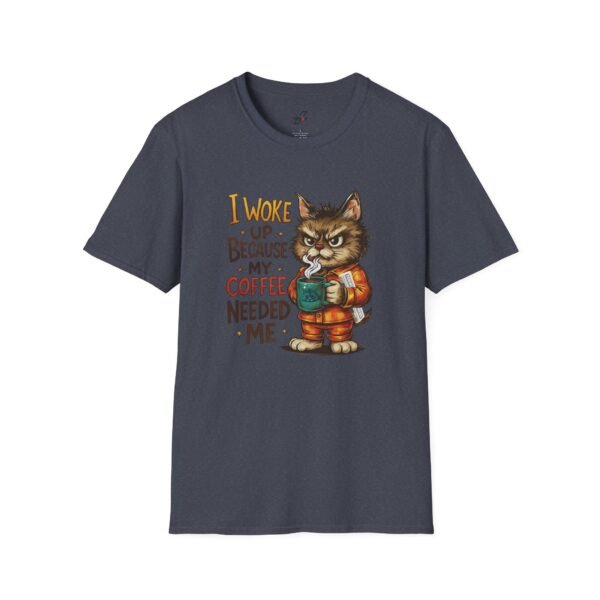 Coffee Cat Unisex T-Shirt, Cute Coffee Lover Tee, Funny Cat Shirt, Gift for Cat Owners, Quirky Animal Apparel
