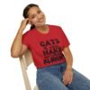 Cats Wine Make Everything Alright T-Shirt, Cat Lover Gift, Wine Enthusiast Shirt, Funny Tee, Gift for Her