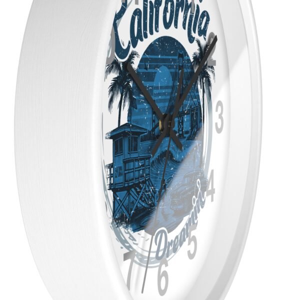 California Dreamin' Wall Clock - Coastal Decor, Home Office, Nautical Vibes, Gift for Beach Lovers, Unique Timepiece