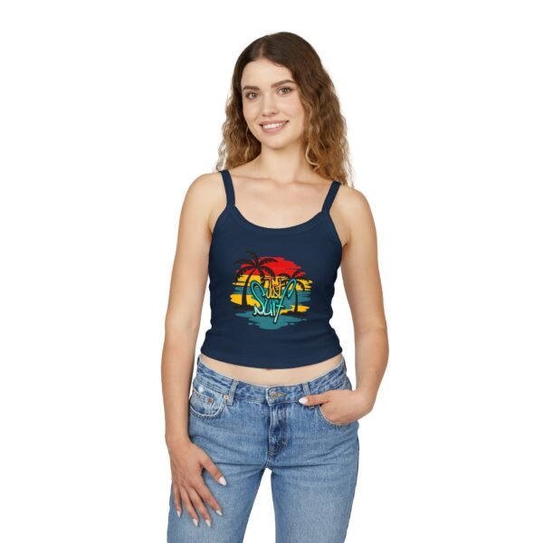 Beach Vibe Tank Top - Just Surf, Summer Top, Vacation Wear, Gift for Surfers, Tropical Style, Casual Summer Outfit