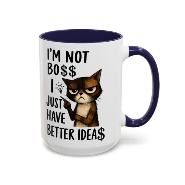 Sassy Cat Coffee Mug, Funny Pet Lover Gift, Boss-Like Humor, Unique Office Mug, Cat Owner Present