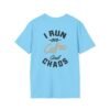 Coffee and Chaos Unisex Softstyle T-Shirt, Casual Wear, Gift for Coffee Lovers, Funny Tee, Everyday Apparel