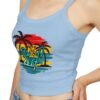 Beach Vibe Tank Top - Just Surf, Summer Top, Vacation Wear, Gift for Surfers, Tropical Style, Casual Summer Outfit