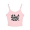 Personalized Women's Spaghetti Strap Tank Top - Perfect for Pet Lovers, Casual Wear, Gifts, Summer Outfits, Dog Owners