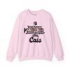 "What I Like About People? Their Cats" Crewneck Sweatshirt Cozy Gifts for Cat Lovers, Unisex Sweatshirt, Perfect for Pet Lovers