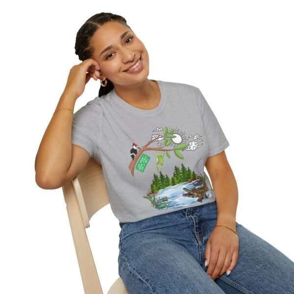 Nature-Inspired Graphic T-Shirt, Unisex Softstyle , Eco-Friendly Fashion, Casual Wear, Outdoor Adventure, Nature Lover Gift
