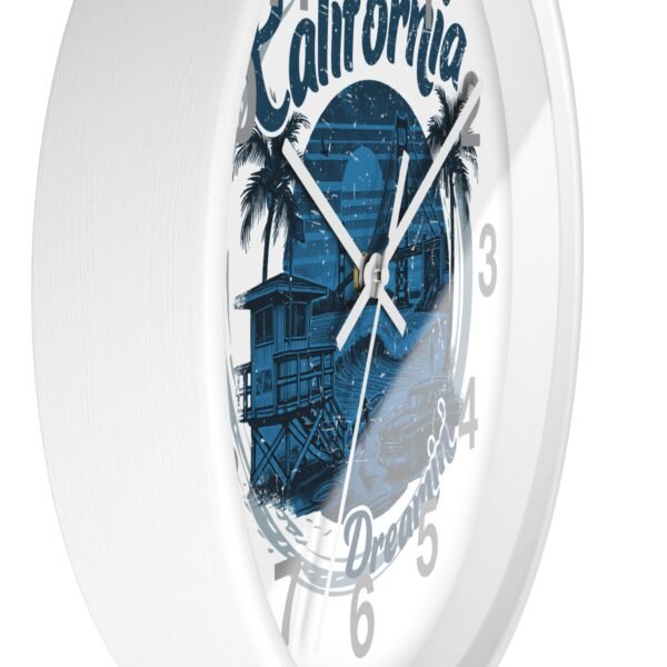California Dreamin' Wall Clock - Coastal Decor, Home Office, Nautical Vibes, Gift for Beach Lovers, Unique Timepiece