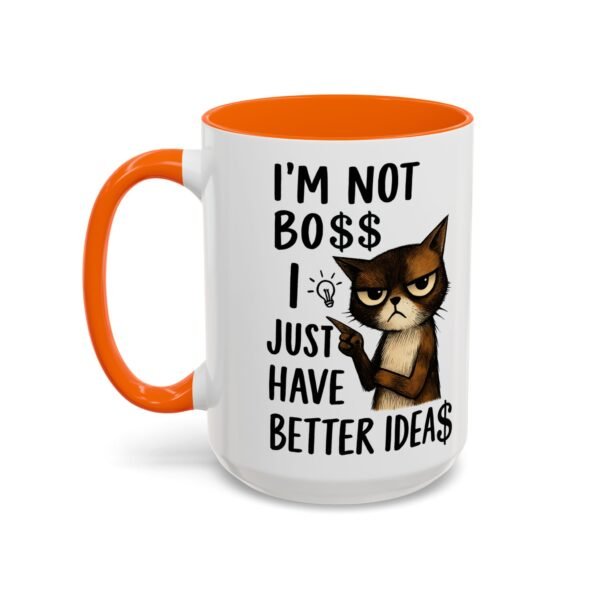 Sassy Cat Coffee Mug, Funny Pet Lover Gift, Boss-Like Humor, Unique Office Mug, Cat Owner Present