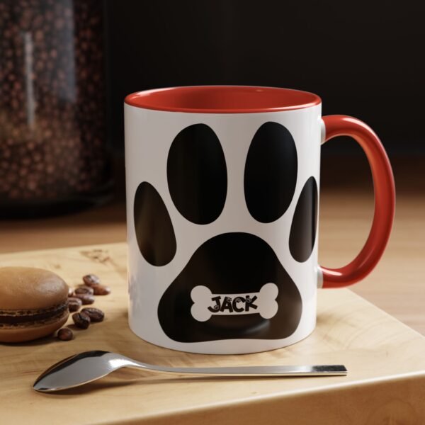 Personalized Coffee Mug, Dog Lover Gift, Personalized Pet Mug, Animal Lover Cup, Cute Paw Design Coffee Cup