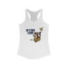 Playful Cat Racerback Tank - If I Fits I Sits, Gift for Cat Lovers, Funny Summer Top, Cute Pet Shirt