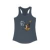 Playful Cat Racerback Tank - If I Fits I Sits, Gift for Cat Lovers, Funny Summer Top, Cute Pet Shirt