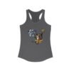 Playful Cat Racerback Tank - If I Fits I Sits, Gift for Cat Lovers, Funny Summer Top, Cute Pet Shirt