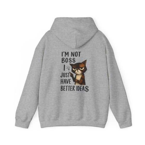 Boss Idea Cat Sweatshirt, Funny Cat Hoodie, Office Humor Gift, Men Hoodie