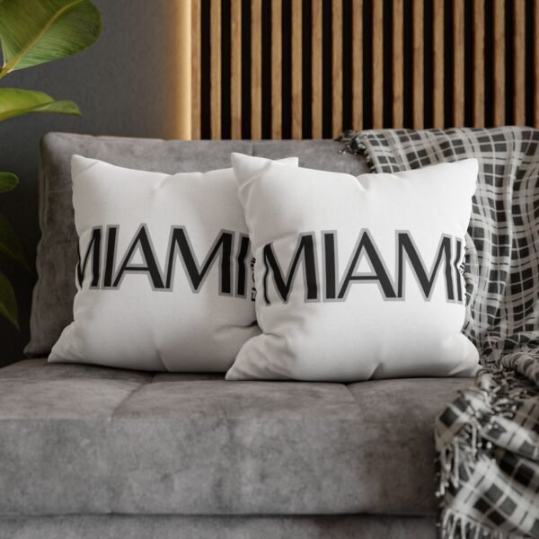 Miami Inspired Square Pillowcase, Decorative Throw Pillow, Home Decor, Modern Cushions, Beach Vibes, Gifts for Miami Lovers