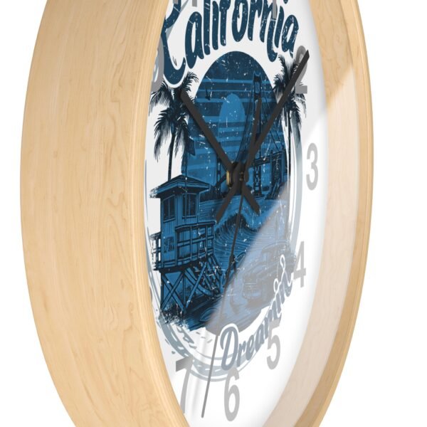 California Dreamin' Wall Clock - Coastal Decor, Home Office, Nautical Vibes, Gift for Beach Lovers, Unique Timepiece
