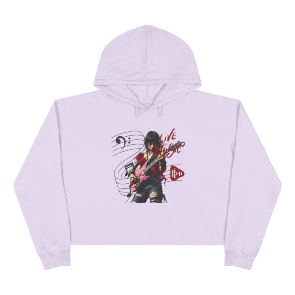 3015242491685193787_2048.jpeg Music Crop Hoodie, Live Music Style Pullover, Gift for Musicians, Casual Outfit