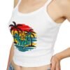 Beach Vibe Tank Top - Just Surf, Summer Top, Vacation Wear, Gift for Surfers, Tropical Style, Casual Summer Outfit