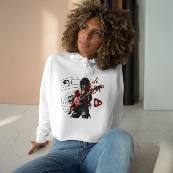 3338643056816784992_2048.jpeg Music Crop Hoodie, Live Music Style Pullover, Gift for Musicians, Casual Outfit