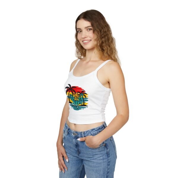 Beach Vibe Tank Top - Just Surf, Summer Top, Vacation Wear, Gift for Surfers, Tropical Style, Casual Summer Outfit
