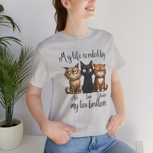 3674146875007922010_2048.jpeg Personalized Cat T-Shirt, Funny Cat Lover Tee, Unisex Pet Owner Gift, Birthday Shirt, Animal Lovers Apparel