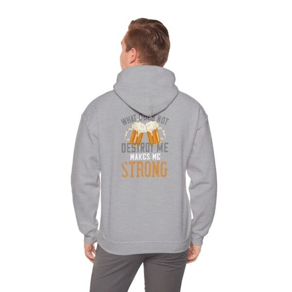 Strength Motivational Hoodie - Men Heavy Blend Sweatshirt, Funny Apparel, Casual Comfort, Comfort Level