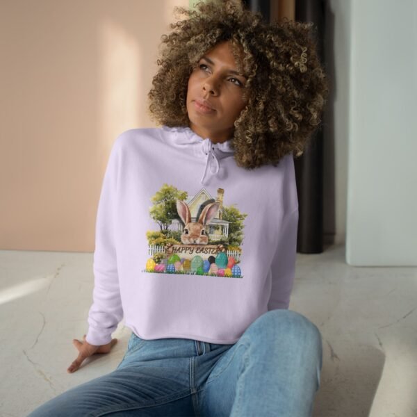 Happy Easter Crop Hoodie