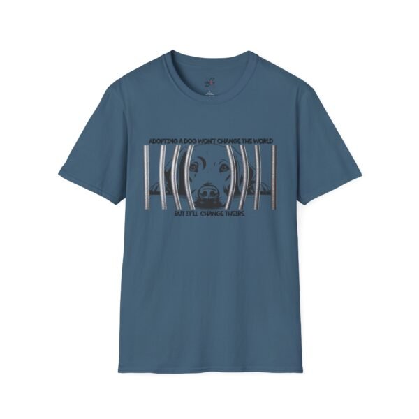 Adopt, Unisex Softstyle T-Shirt - Dog Lover Gift, Animal Rescue Support Tee, Pet Adoption Awareness, Cute Canine Apparel