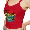 Beach Vibe Tank Top - Just Surf, Summer Top, Vacation Wear, Gift for Surfers, Tropical Style, Casual Summer Outfit