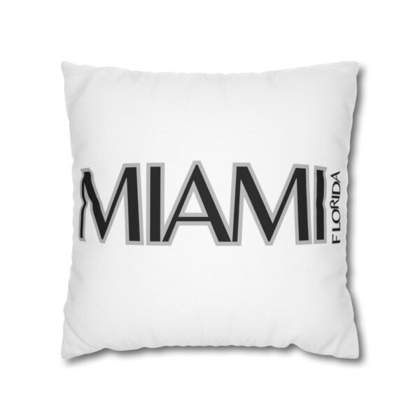 Miami Inspired Square Pillowcase, Decorative Throw Pillow, Home Decor, Modern Cushions, Beach Vibes, Gifts for Miami Lovers