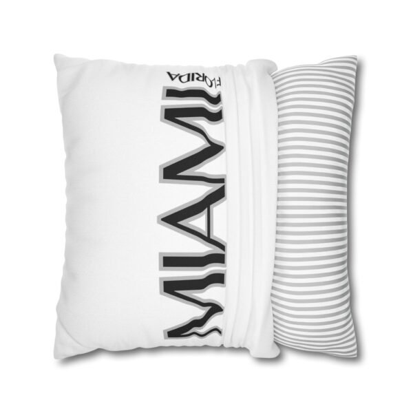 Miami Inspired Square Pillowcase, Decorative Throw Pillow, Home Decor, Modern Cushions, Beach Vibes, Gifts for Miami Lovers