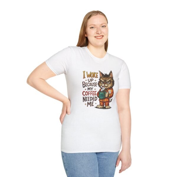 Coffee Cat Unisex T-Shirt, Cute Coffee Lover Tee, Funny Cat Shirt, Gift for Cat Owners, Quirky Animal Apparel