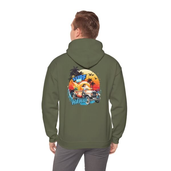 Surfing in Hawaii Hoodie, Beach Vibes Sweatshirt, Unisex Casual Wear, Summer Gift, Vacation Essentials