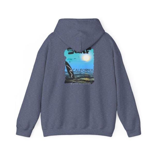 4606645449544428843_2048.jpeg Surf California Unisex Hoodie, Cozy Surfing Sweatshirt for Beach Lovers, Ideal for Summer, Gift for Surfers, Relaxed Casual Style