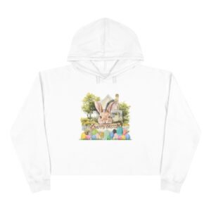 Happy Easter Crop Hoodie