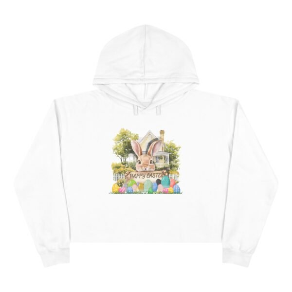 Happy Easter Crop Hoodie