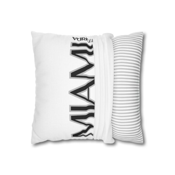 Miami Inspired Square Pillowcase, Decorative Throw Pillow, Home Decor, Modern Cushions, Beach Vibes, Gifts for Miami Lovers