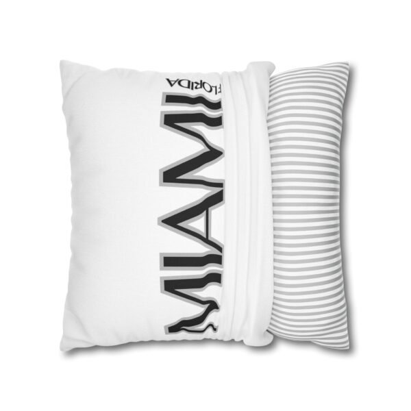 Miami Inspired Square Pillowcase, Decorative Throw Pillow, Home Decor, Modern Cushions, Beach Vibes, Gifts for Miami Lovers