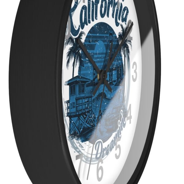 California Dreamin' Wall Clock - Coastal Decor, Home Office, Nautical Vibes, Gift for Beach Lovers, Unique Timepiece