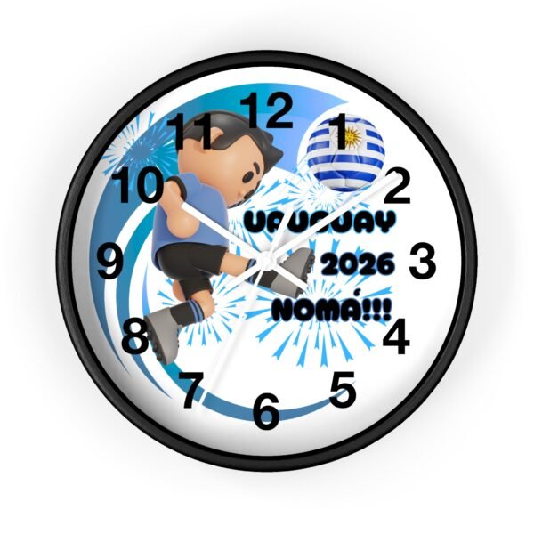 Uruguay Soccer Wall Clock | 2026 World Cup Decor, Sports Gift, Soccer Fan, Unique Home Decor, Soccer Lover Gift