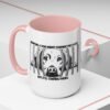 Adopt Don't Shop Coffee Mug - Black Accent Mug for Dog Lovers, Animal Rescue Gift, Pet Adoption Encouragement