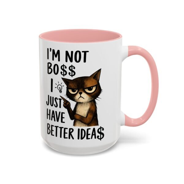 Sassy Cat Coffee Mug, Funny Pet Lover Gift, Boss-Like Humor, Unique Office Mug, Cat Owner Present