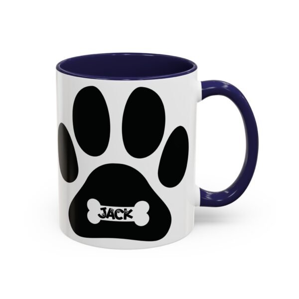 Personalized Coffee Mug, Dog Lover Gift, Personalized Pet Mug, Animal Lover Cup, Cute Paw Design Coffee Cup
