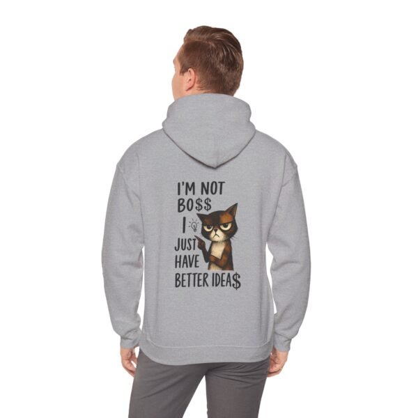 Boss Idea Cat Sweatshirt, Funny Cat Hoodie, Office Humor Gift, Men Hoodie